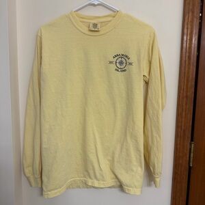 Comfort Colors Anna Maria Island Yellow Long Sleeve Shirt